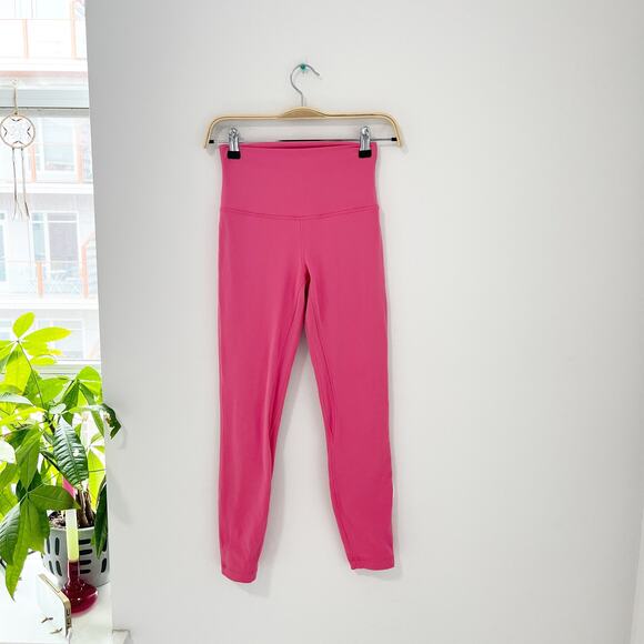 Lululemon Pink 7/8 Align Leggings Size 4 - Picture 1 of 4